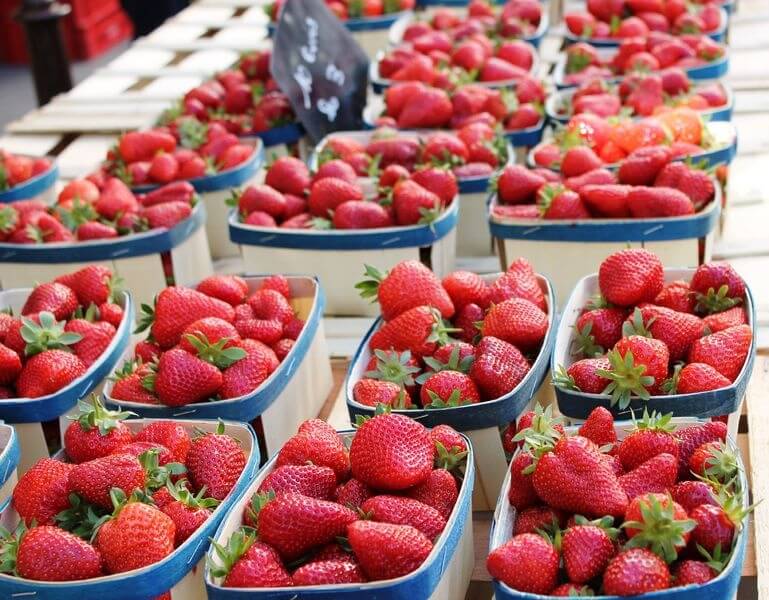barquettes de fraises