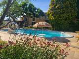 Piscine en Août