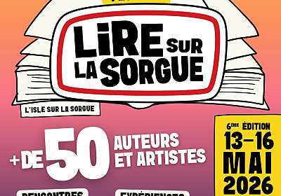 Festival littéraire Lire sur la Sorgue 2026