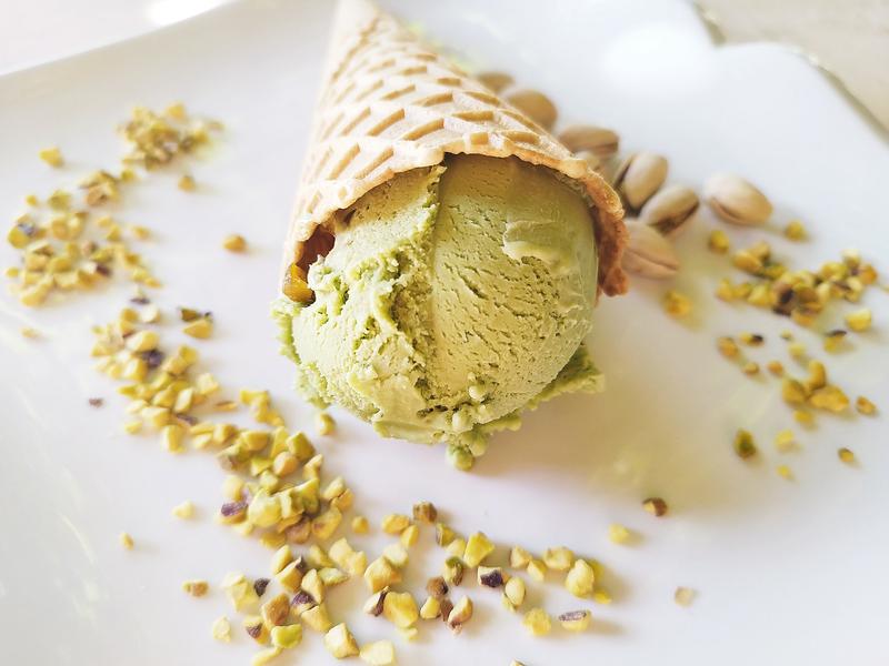 Glace pistache 