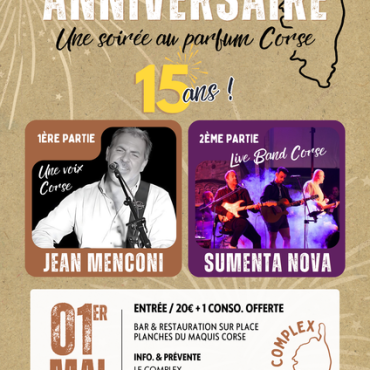 Concert LIVE au parfum Corse