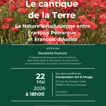 FETE DE LA NATURE conférence  le cantique de la terre 