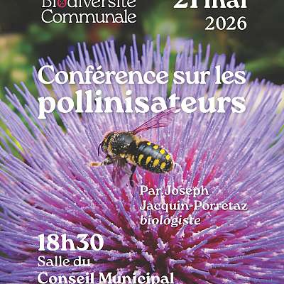 Atlas de la Biodiversité Communale - Conférence sur les pollinisateurs