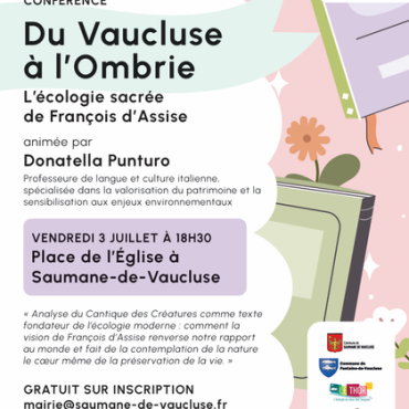 Conférence du Vaucluse à l'Ombrie