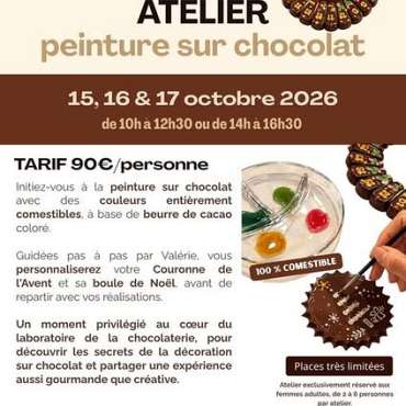 Atelier peinture sur chocolat