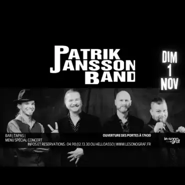 PATRIK JANSSON BAND en concert au Sonograf