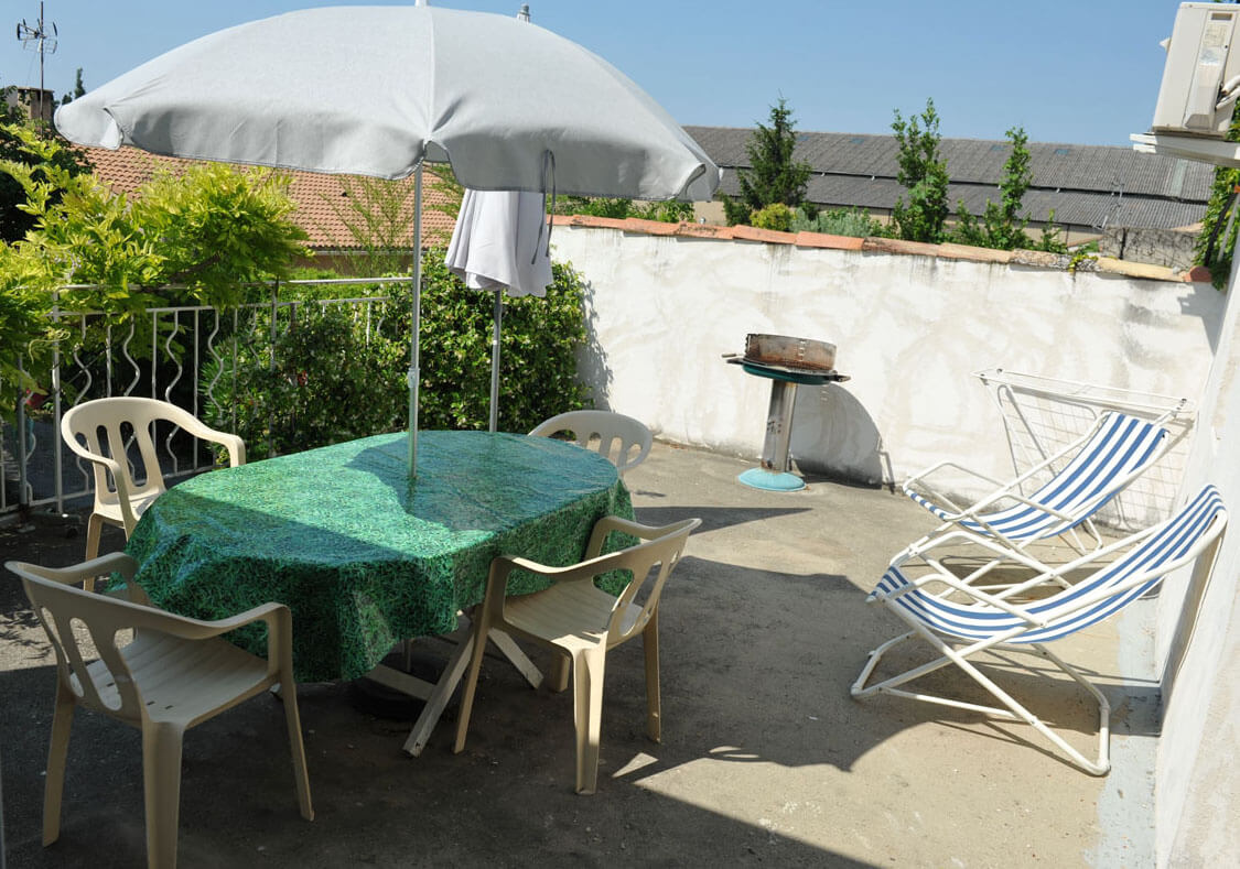 photographie de la terrasse