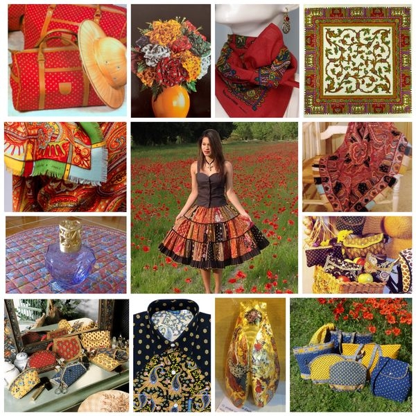 Image 2 (mode & accessoires)  Sacs et accessoires aux imprimés provençaux  Bouquet éclatant aux couleurs du Sud  Foulards et étoffes aux motifs traditionnels  Carré provençal aux détails raffinés  Écharpes aux teintes vives et chaleureuses  Jupe provençale au style authentique  Tissu imprimé et senteurs d’ambiance  Accessoires et pochettes aux motifs colorés  Chemise provençale au style affirmé  Pièce unique aux inspirations artisanales  Sacs et cabas pour un été en Provence